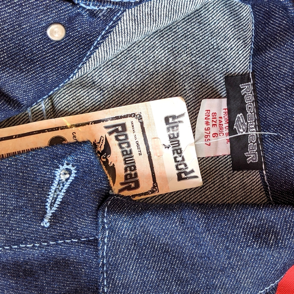 Rocawear with tag jeans jacket unisex size 6 yo